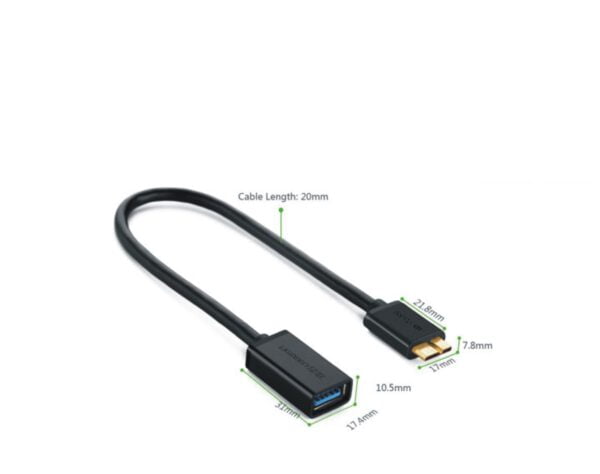 Dây cáp Micro USB 3.0 OTG Ugreen 10816 (Dương: Micro USB 3.0, Âm: USB 3.0)