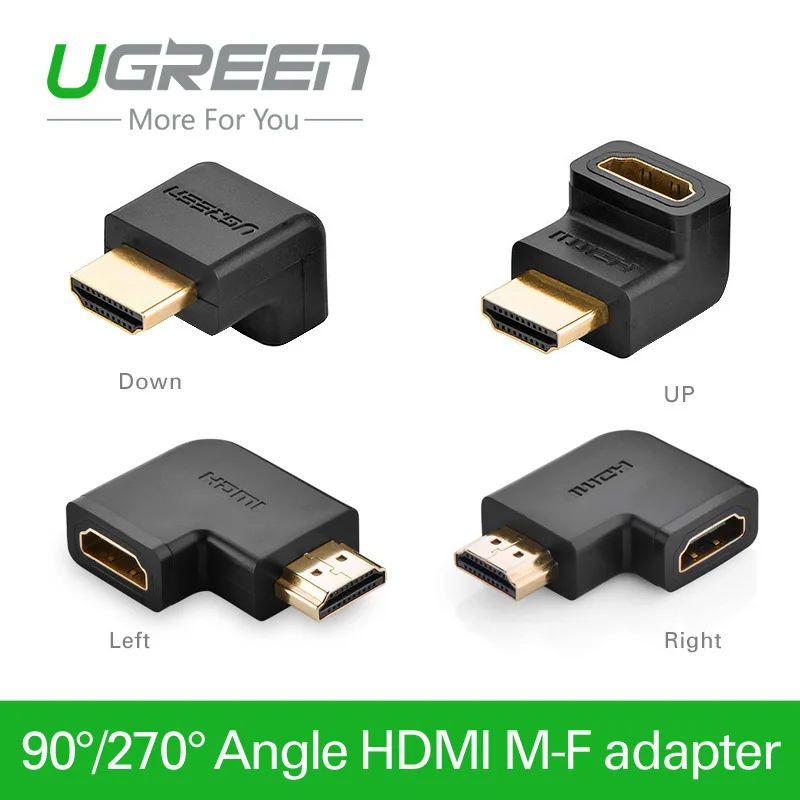 Đầu nối HDMI góc 90 Ugreen 20109, 20110