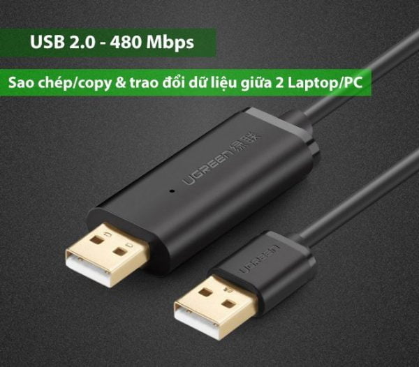 Cáp USB 2.0 Data Link dài 3m Ugreen 20226