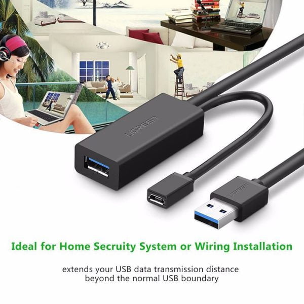 Cáp Nối Dài USB 3.0 dài 5m Chipset Ugreen 20826