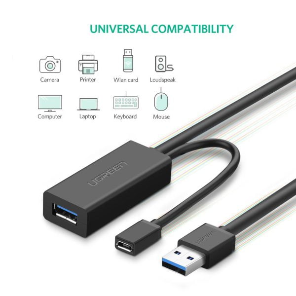 Cáp Nối Dài USB 3.0 dài 5m Chipset Ugreen 20826