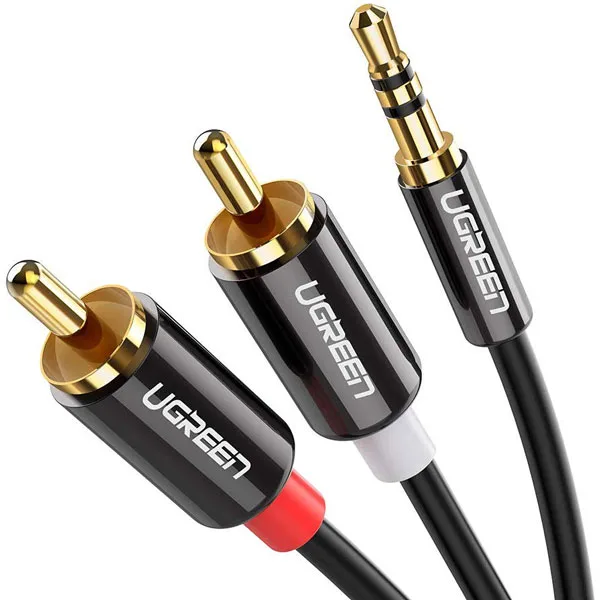 Cáp âm thanh 1 ra 2 RCA 1M Ugreen 10749