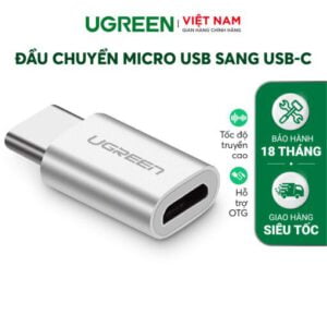 Đầu chuyển USB Type C sang Micro USB Ugreen