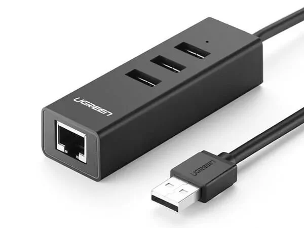 Hub USB 2.0 Ugreen CR129 4 in 1 (3 USB 2.0+1 Lan) - Ảnh 3