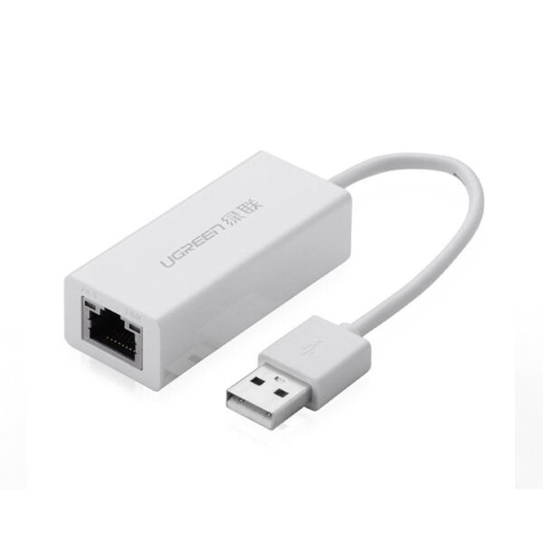 Dây cáp USB 2.0 sang Lan RJ45 vỏ nhựa Ugreen (10/100 Mbps)