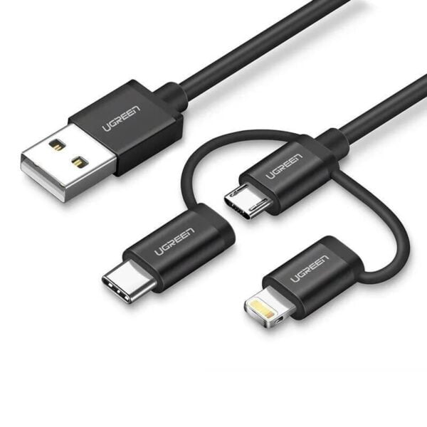 Dây sạc USB 2.0 sang Type-C Micro USB Lightning Ugreen US186 0.5m-1.5m