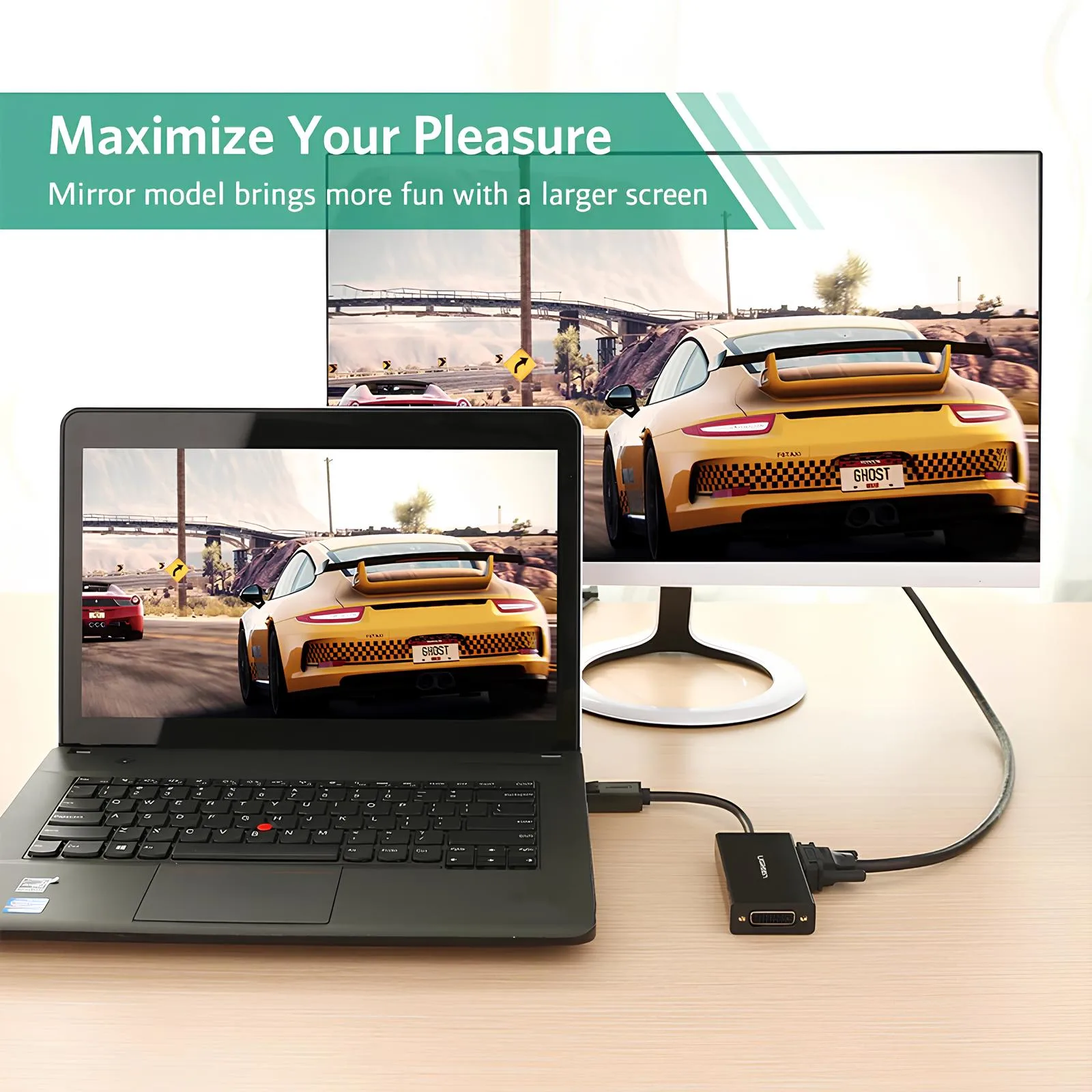 Dây Cáp chuyển DisplayPort sang HDMI VGA DVI Urgreen DP110