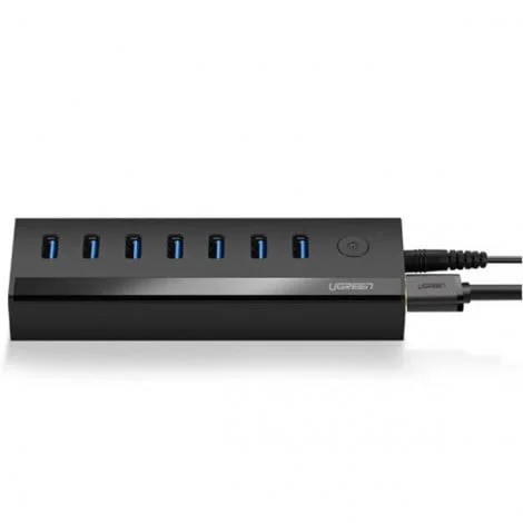 Hub USB 3.0 Ugreen 30845 7 in 1 (7 USB 3.0 + 1 nguồn 5V/2A) - Ảnh 2