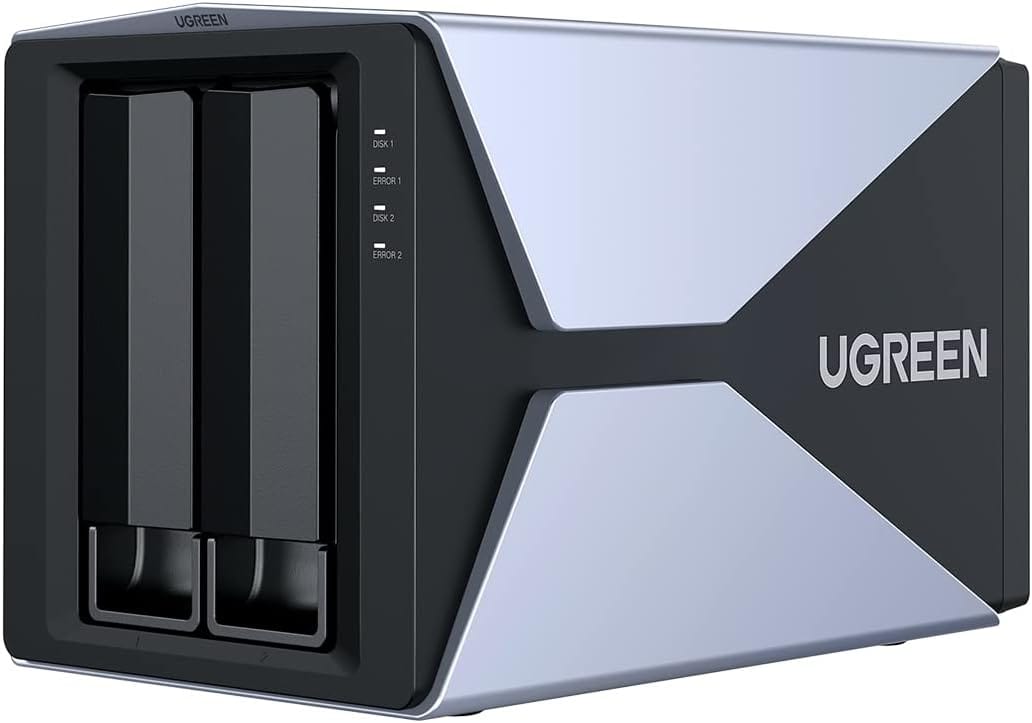 Box 2-Bay 3.5” Raid Hard Drive Enclosure Ugreen 60641