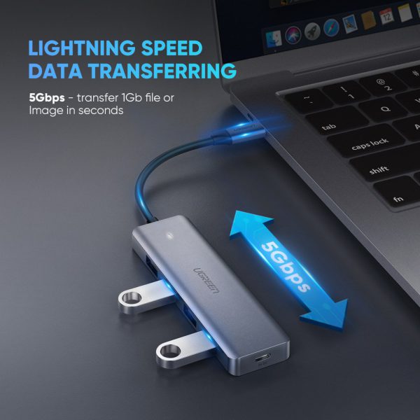 Bộ chia Type C 4 cổng USB 3.0 Ugreen 70336