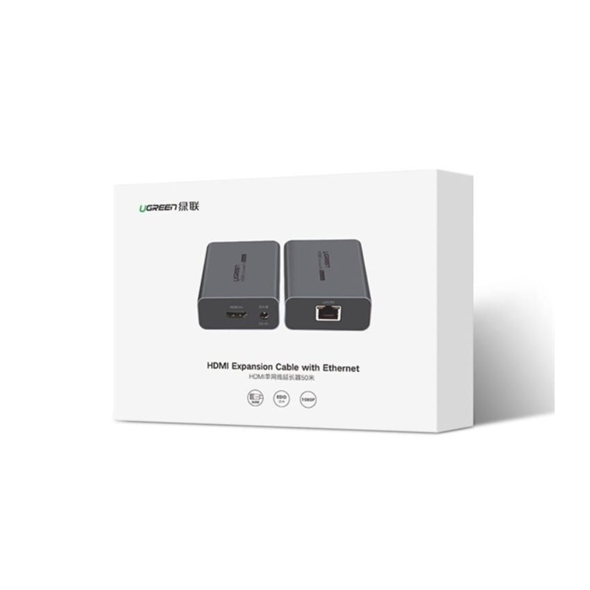 Bộ khuếch đại HDMI 50m qua cáp mạng Ugreen 50739