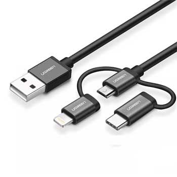 Dây sạc USB 2.0 sang Type-C Micro USB Lightning Ugreen