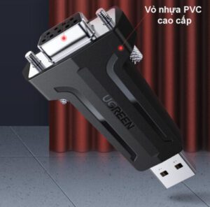 Đầu chuyển USB 2.0 sang COM DP9 RS232 Ugreen 80111