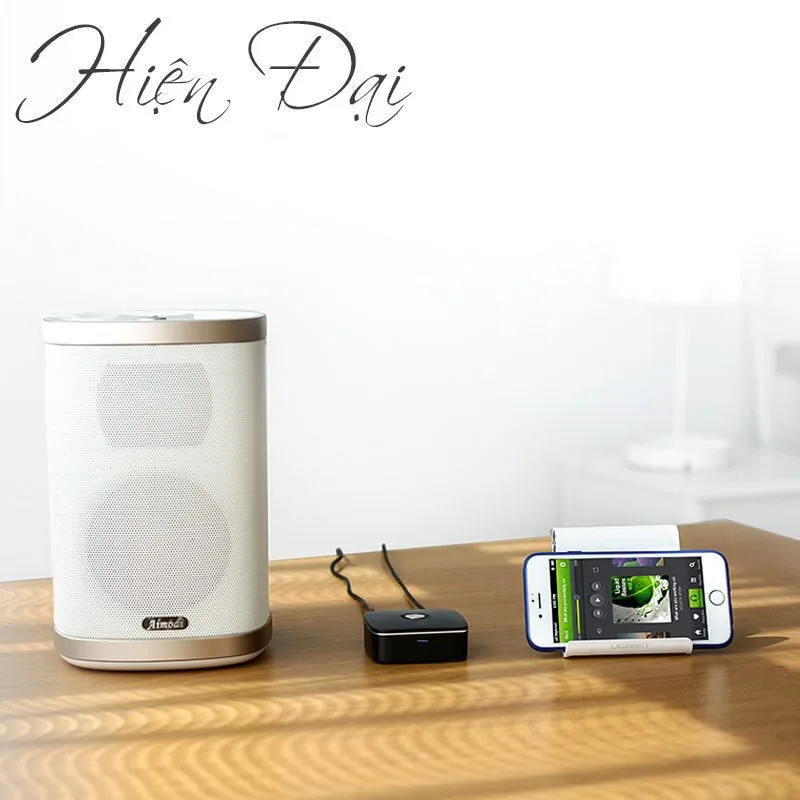 Bộ thu bluetooth 5.1 cho loa, amly hỗ trợ cổng 3.5mm + rca ugreen 40759