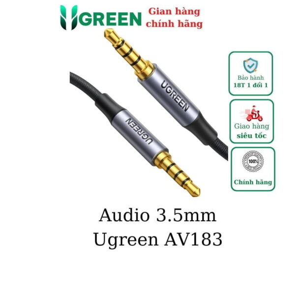 Cáp âm thanh 3.5mm 1.5M kết nối microphone Ugreen 20497