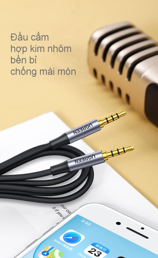 Cáp âm thanh 3.5mm 1.5M kết nối microphone Ugreen 20497