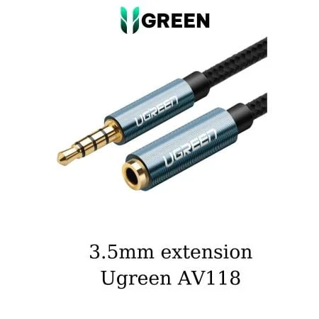 Cáp âm thanh nối dài 3.5mm 3 khấc dài 5M Ugreen 60636