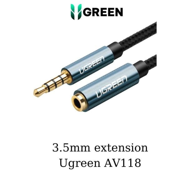 Cáp âm thanh nối dài 3.5mm 3 khấc dài 5M Ugreen 60636