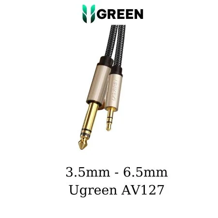 Cáp âm thanh 3.5mm to 6.5mm dài 2m Ugreen 10628