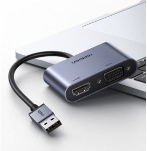 Dây cáp USB 3.0 sang HDMI VGA Ugreen 20518