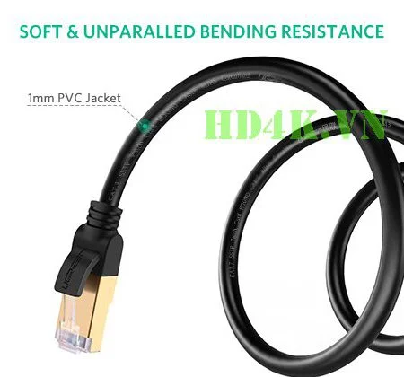 Cáp mạng đúc sẵn Cat7 dài 1.5m tròn Ugreen 11277