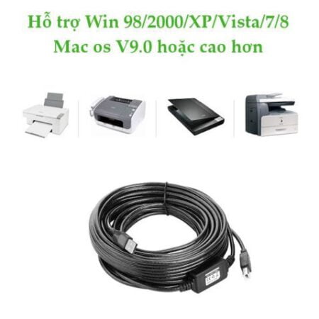 Dây cáp máy in USB 2.0 Ugreen 10m-15m