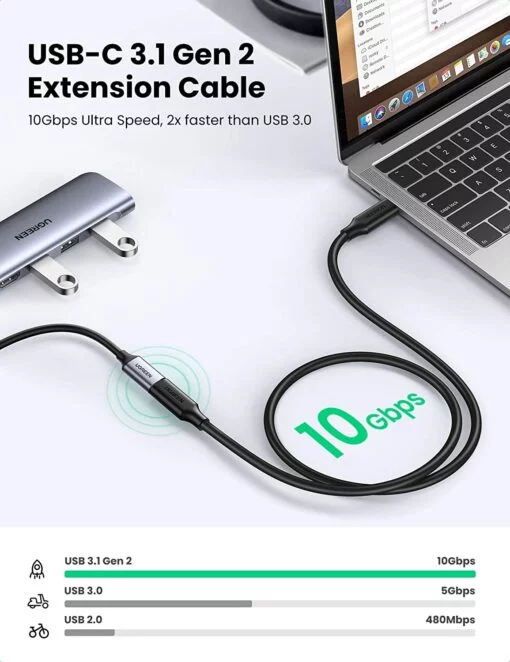 Dây cáp nối dài USB Type-C Ugreen 10387