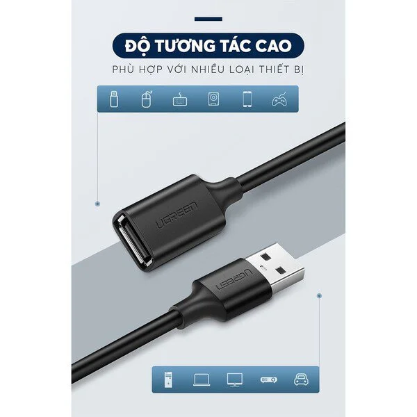 Cáp nối dài USB 2.0 1m Ugreen 10314