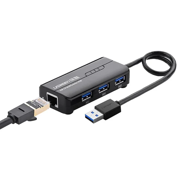 Hub USB Ugreen 4 in 1 (3 USB + 1 LAN) 2 phiên bản USB 2.0 & USB 3.0