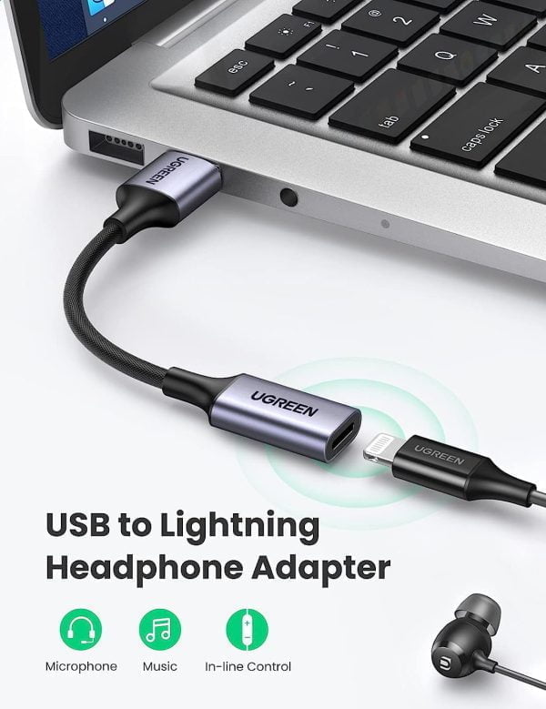 Dây cáp USB 3.0 sang Lightning Audio Ugreen 20479