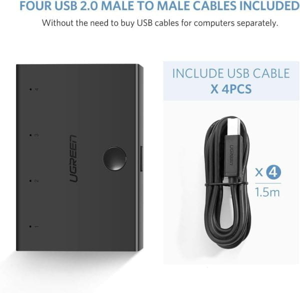 Bộ Chia USB 2.0 Cho 4 Máy Tính  Ugreen 30346