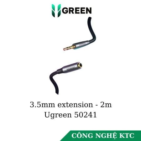 Cáp Audio 3.5mm nối dài 2m Ugreen 50241