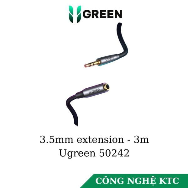 Cáp Audio 3.5mm nối dài 3m Ugreen 50242