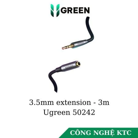 Cáp Audio 3.5mm nối dài 3m Ugreen 50242