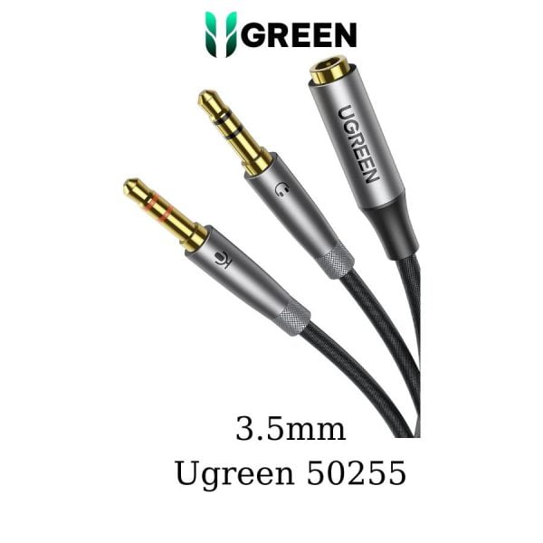 Cáp gộp âm thanh  mic và audio Ugreen 50255