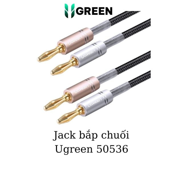 Cáp âm thanh giắc hình bắp chuối dài 1m Ugreen 50536