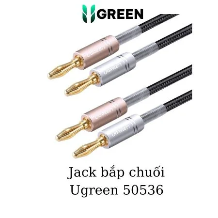 Cáp âm thanh giắc hình bắp chuối dài 1m Ugreen 50536