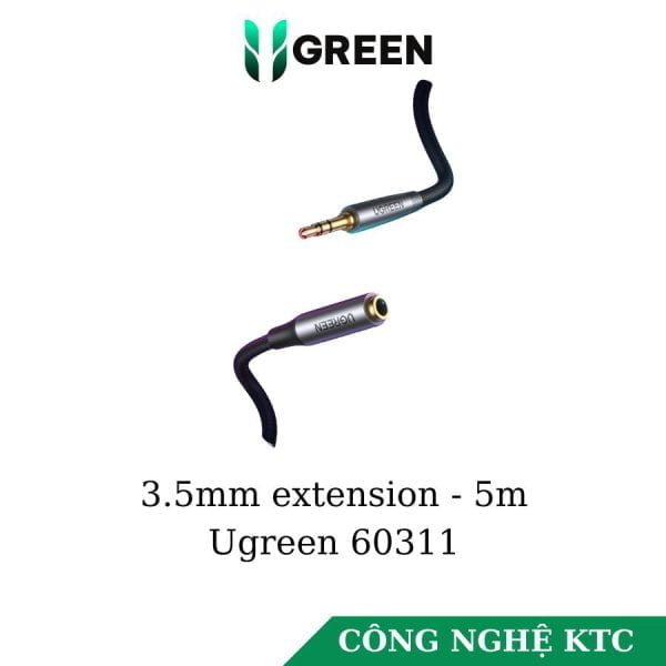 Cáp Audio 3.5mm nối dài 5m Ugreen 60311