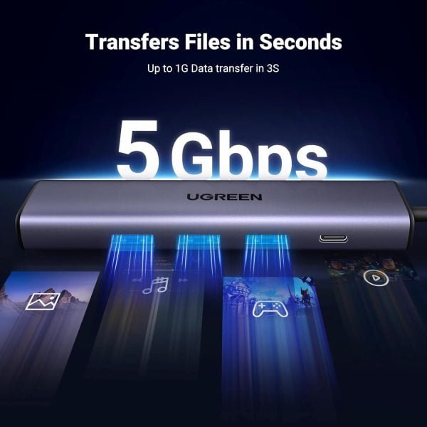 Bộ chia USB 3.0 ra 3 cổng USB 3.0 + Lan 1000Mbps  Ugreen 60554