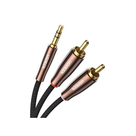 Cáp âm thanh 3.5mm ra 2 RCA dài 5M  cao cấp Ugreen 80849