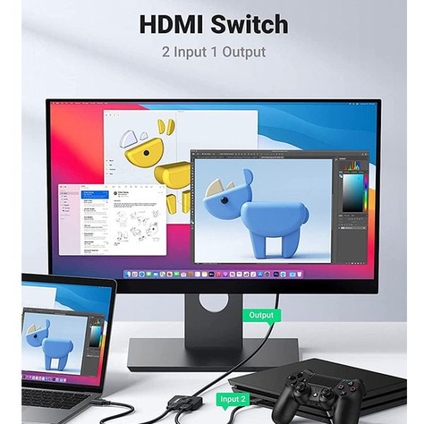 Bộ chuyển mạch 2 chiều HDMI Ugreen 70607