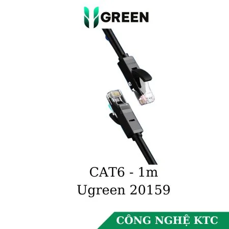 Cáp mạng CAT6 1m (màu đen) cao cấp Ugreen 20159