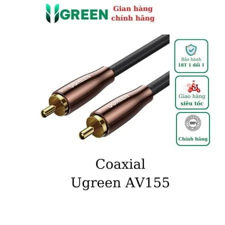 Cáp âm thanh AV Coaxial dài 2m Ugreen 10190