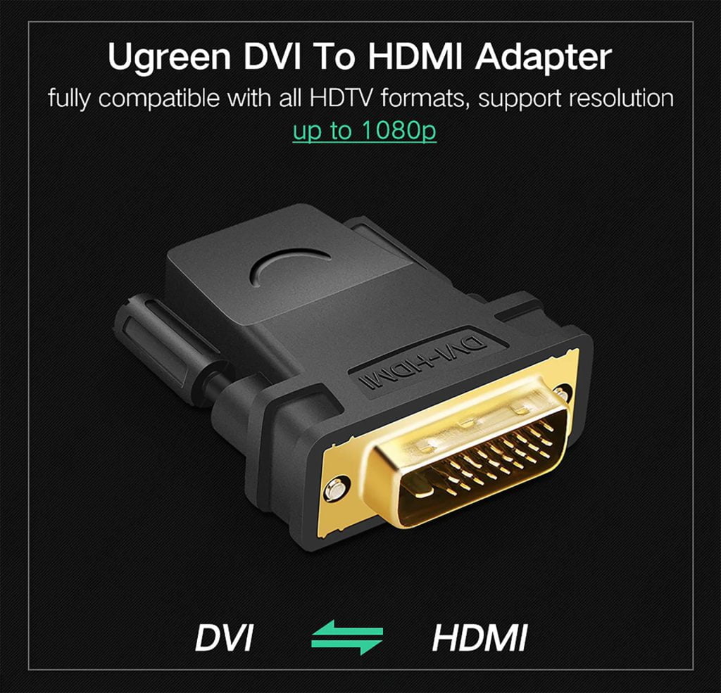 Đầu chuyển DVI 24+1 sang HDMI Ugreen 20124