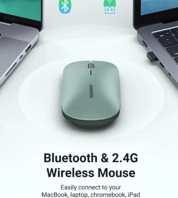 Chuột không dây Bluetooth 5.0 Im lặng 4000 DPI Ugreen 25160 MU001