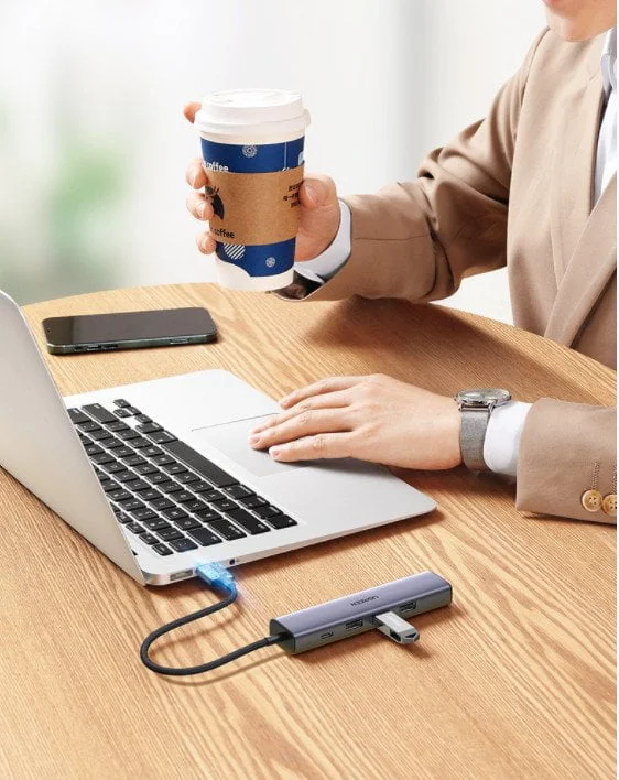 Bộ chia USB 3.0 ra 3 cổng USB 3.0 + Lan 1000Mbps Ugreen 20915