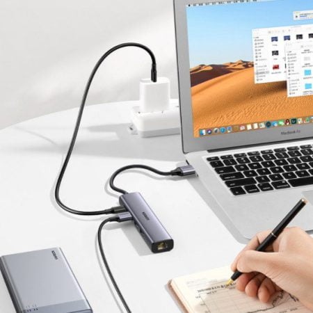 Bộ chia USB 3.0 ra 3 cổng USB 3.0 + Lan 1000Mbps Ugreen 20915