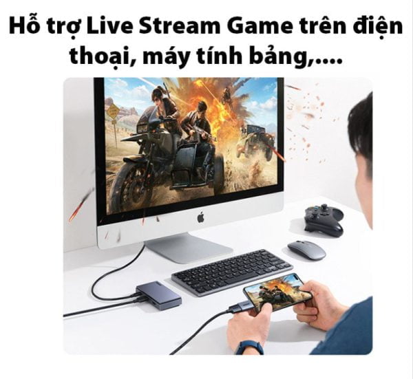 Thiết bị ghi hình  Livestream Capture HDMI 4K@60Hz Ugreen 10937