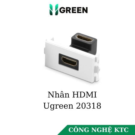 Đế HDMI góc 90 âm tường - Socket Outlet Ugreen 20318