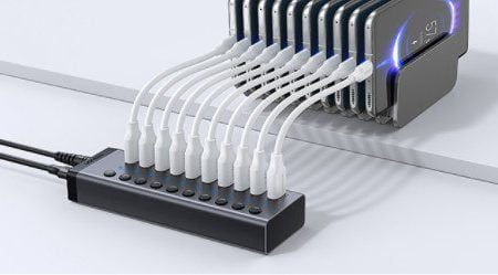 Bộ HUB chia 7 cổng USB 3.0 có công tắc Ugreen 30778